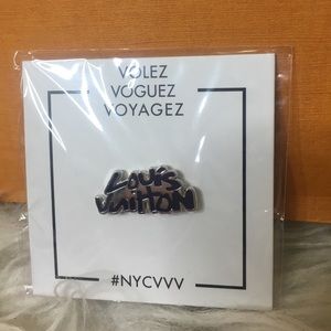 Louis Vuitton pin from NYC VVV Exhibition